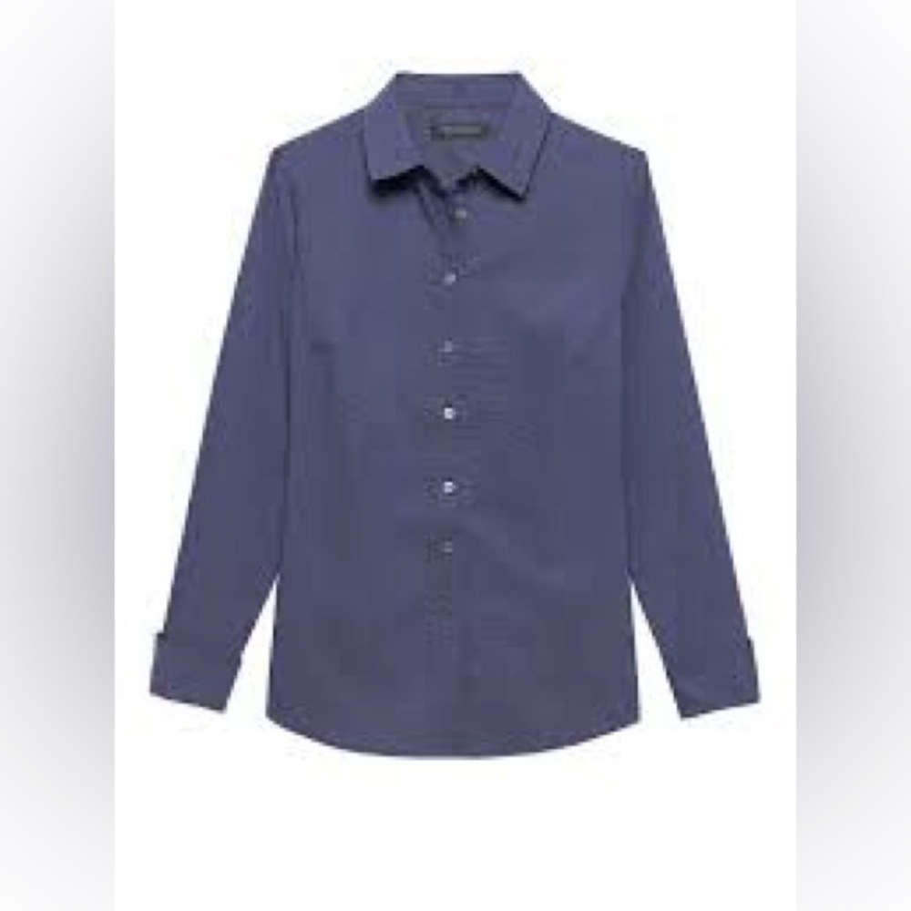 Classic Navy Women's Button-Up Shirt
